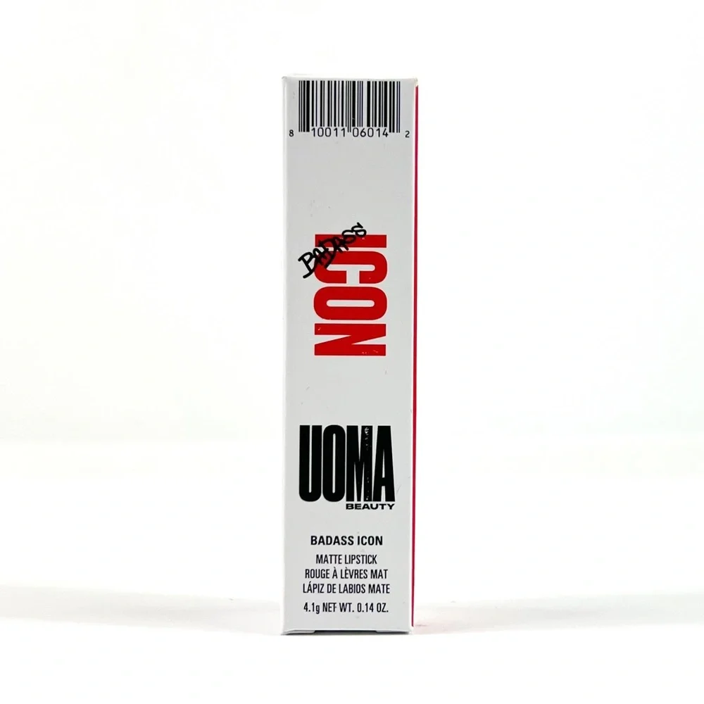 NEW UOMA Beauty Badass Icon Concentrated Matte Lipstick in Tracy NIB